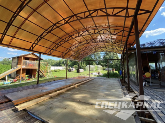 Навес из поликарбоната для бассейна №12 1191