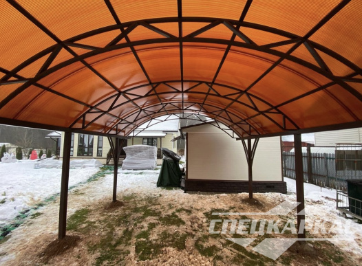 Навес для машины с декоративными раскосами №59 1653