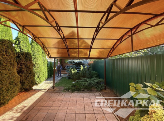 Навес из поликарбоната для дачи №93 1994