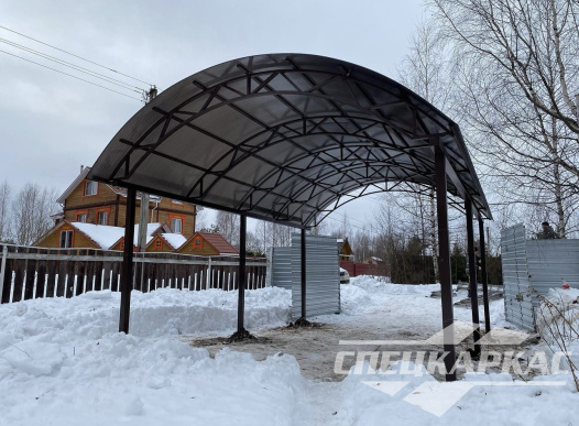 Навес для машины из поликарбоната №48 1535
