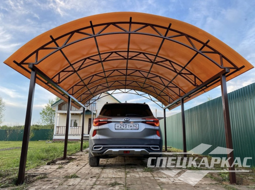 Навес для одной машины на дачу №26 1326