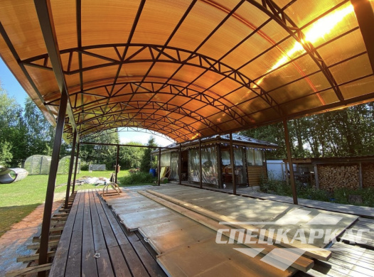 Навес из поликарбоната для бассейна №12 1192