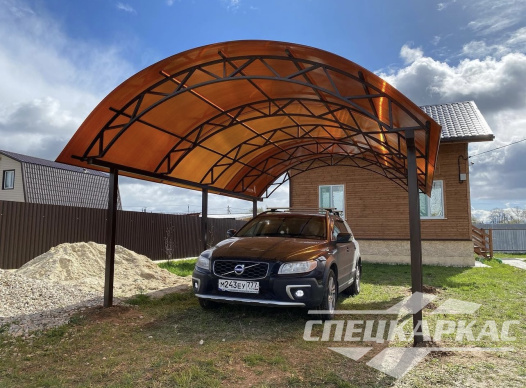 Навес для машины из поликарбоната №34 1400
