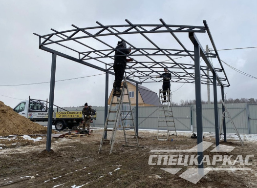 Навес для машины односкатного типа №47 1526