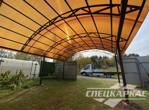 Навес из поликарбоната перед гаражом №82 1883