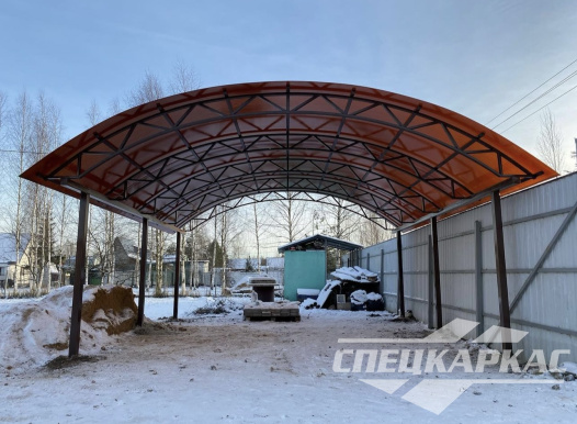 Навес для автомобиля арочного типа №57 1630