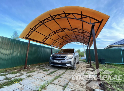 Навес для одной машины на дачу №26 1327