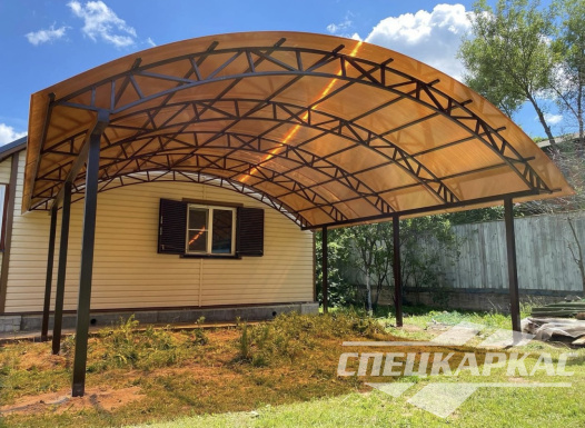 Навес из поликарбоната для зоны барбекю №22 1288