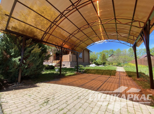 Арочный навес из поликарбоната для автомобиля №1 1091