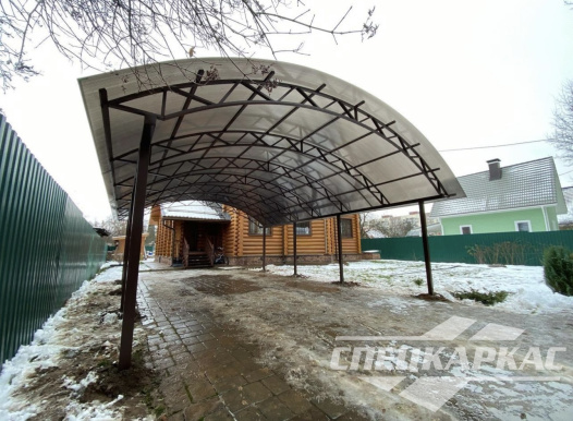 Металлический навес с поликарбонатом №61 1670
