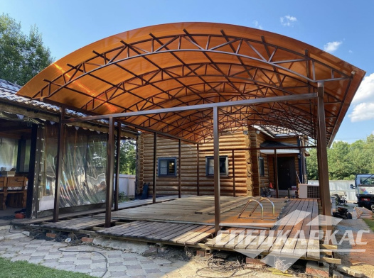 Навес из поликарбоната для бассейна №12 1194