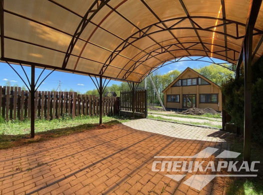Арочный навес из поликарбоната для автомобиля №1 1089