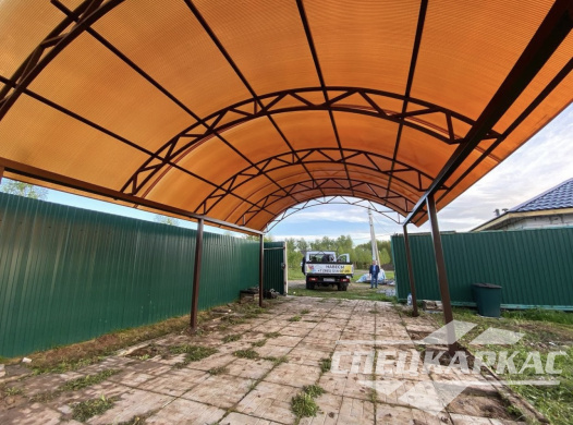 Навес для одной машины на дачу №26 1325