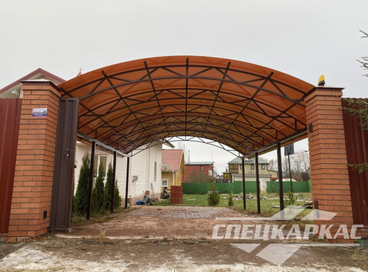 Навес из поликарбоната над парковочным местом №63 1694