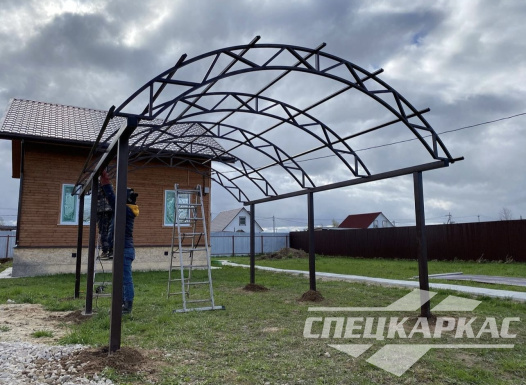 Навес для машины из поликарбоната №34 1401