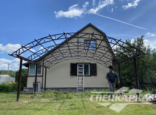 Навес из поликарбоната для зоны барбекю №22 1282