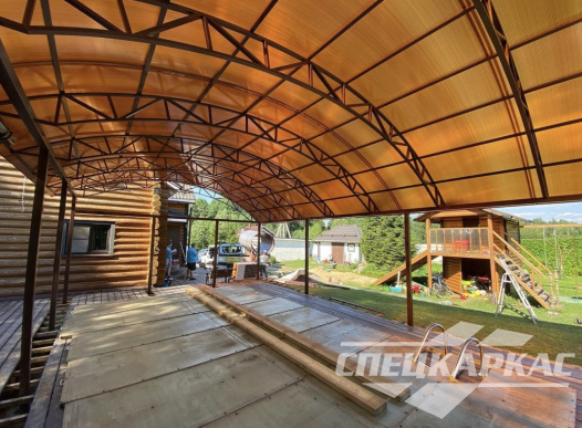 Навес из поликарбоната для бассейна №12 1193